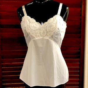 Vintage Pinehurst Lingerie white lace camisole size 32